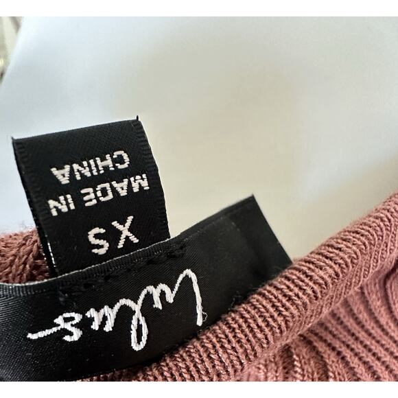 ~ NWT ~ Lulus ~ Time to Twirl Mauve Ribbed Short Sleeve Skater Mini Dress ~ XS - Picture 6 of 7